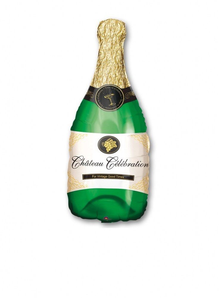 Фольгированный шар в виде бутылки шампанского